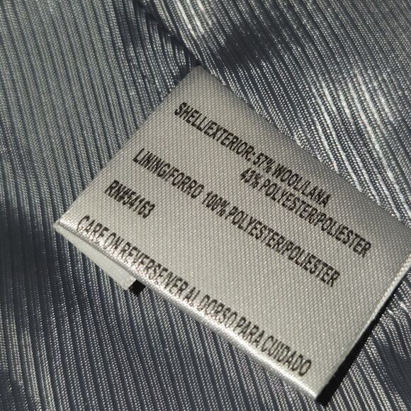 Calvin Klein Womens Size 8 Coat Black Wool Blend Double Breasted Peacoat Trench - Picture 12 of 12